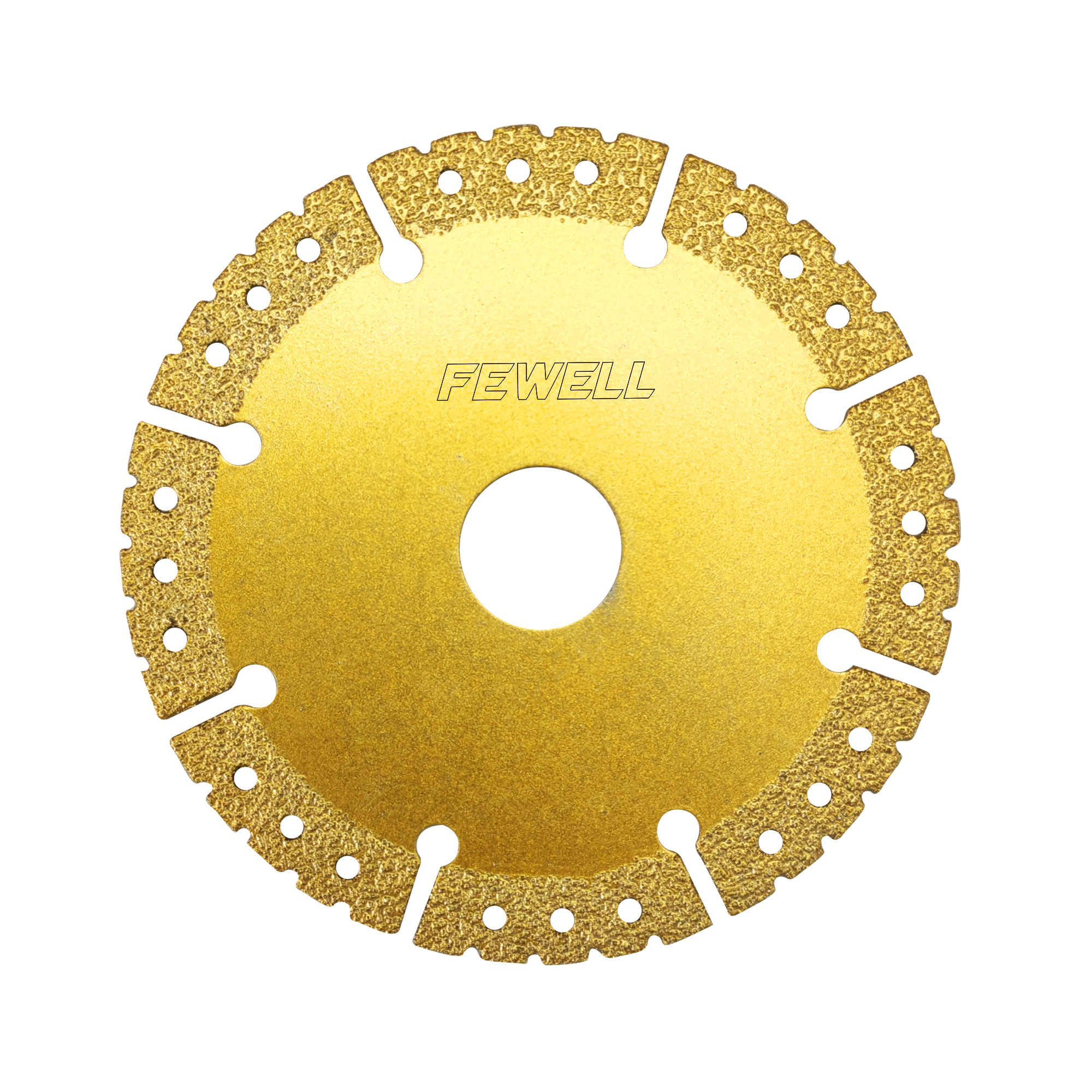 High Quality Vacuum Brazed Segmented 4.5inch 115mm Multi Purpose Diamond Saw Blade for Metal Stainless Steel