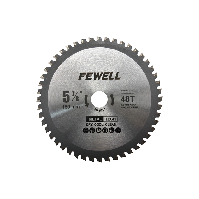 6inch 1.6mm Kerf 150*48T*20mm Carbide Tipped TCT Discs Circular Saw Blade for Cutting Metal