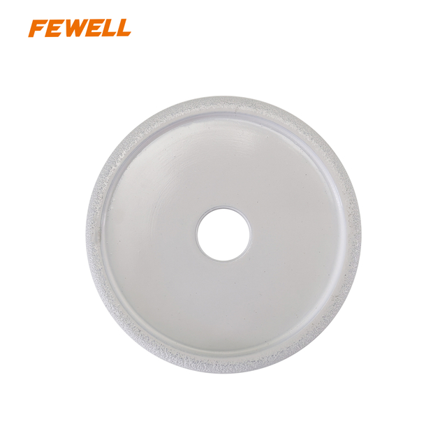 115x22.23mm Vacuum Brazed Diamond Roman Column Profile Bullnose Profile Wheel for Marble Granite Quartz Edge Grinding Tool