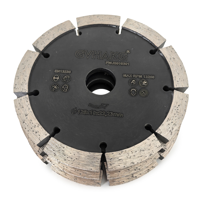 High quality Cold press 10mm Thickness 125*22.23mm Diamond Tuck Point Saw Blade for cutting concrete wall stone