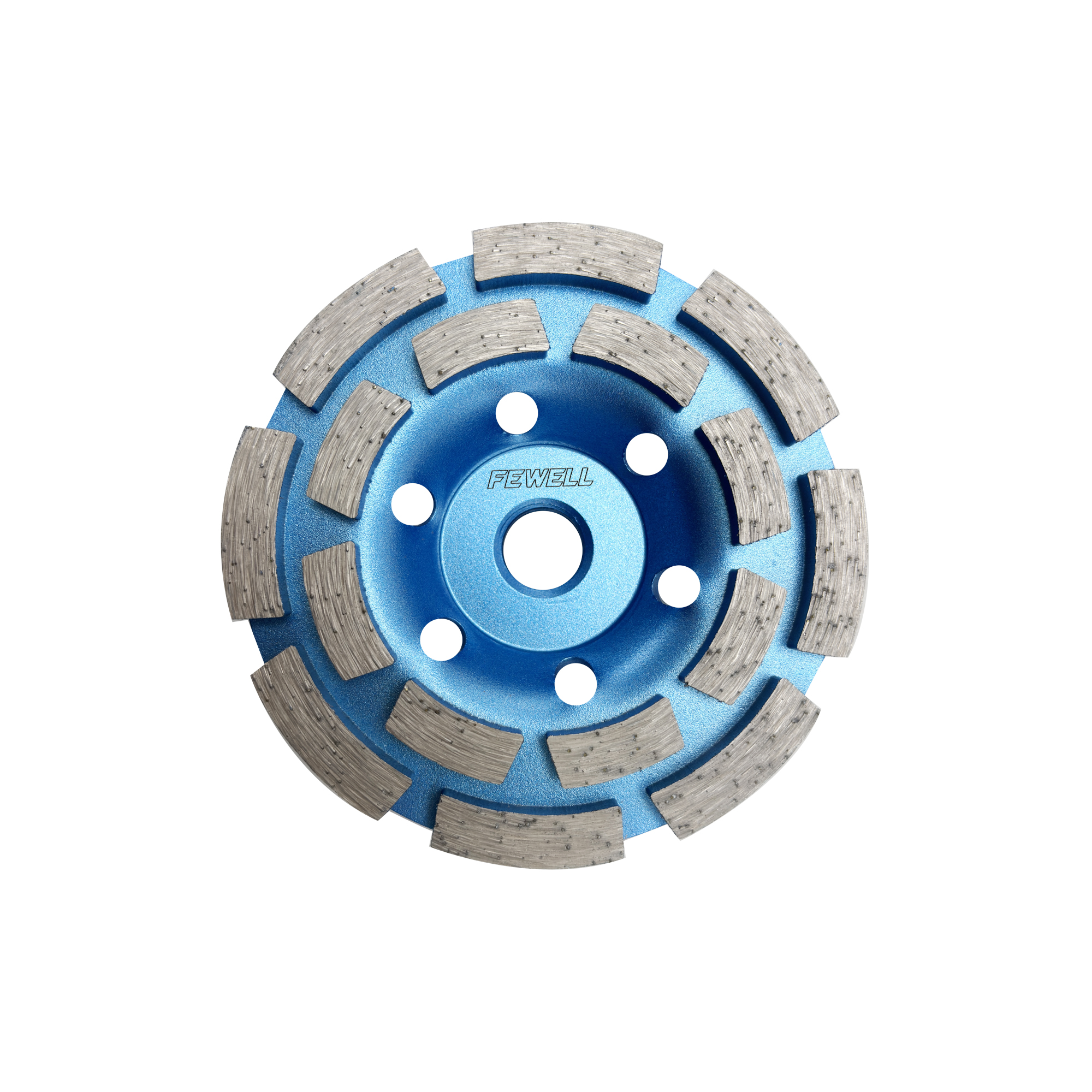 Cold Press 4inch 6inch 5/8"-11 Thread Diamond Double Row Grinding Cup Wheel for Concrete Granite Stone